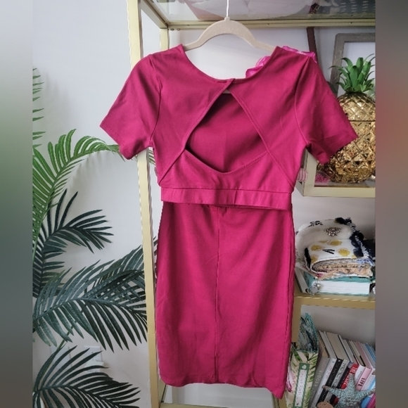 Lulu's Burgundy Wine Red Two Piece Skirt Set - Women's Size Large - Picture 4 of 14